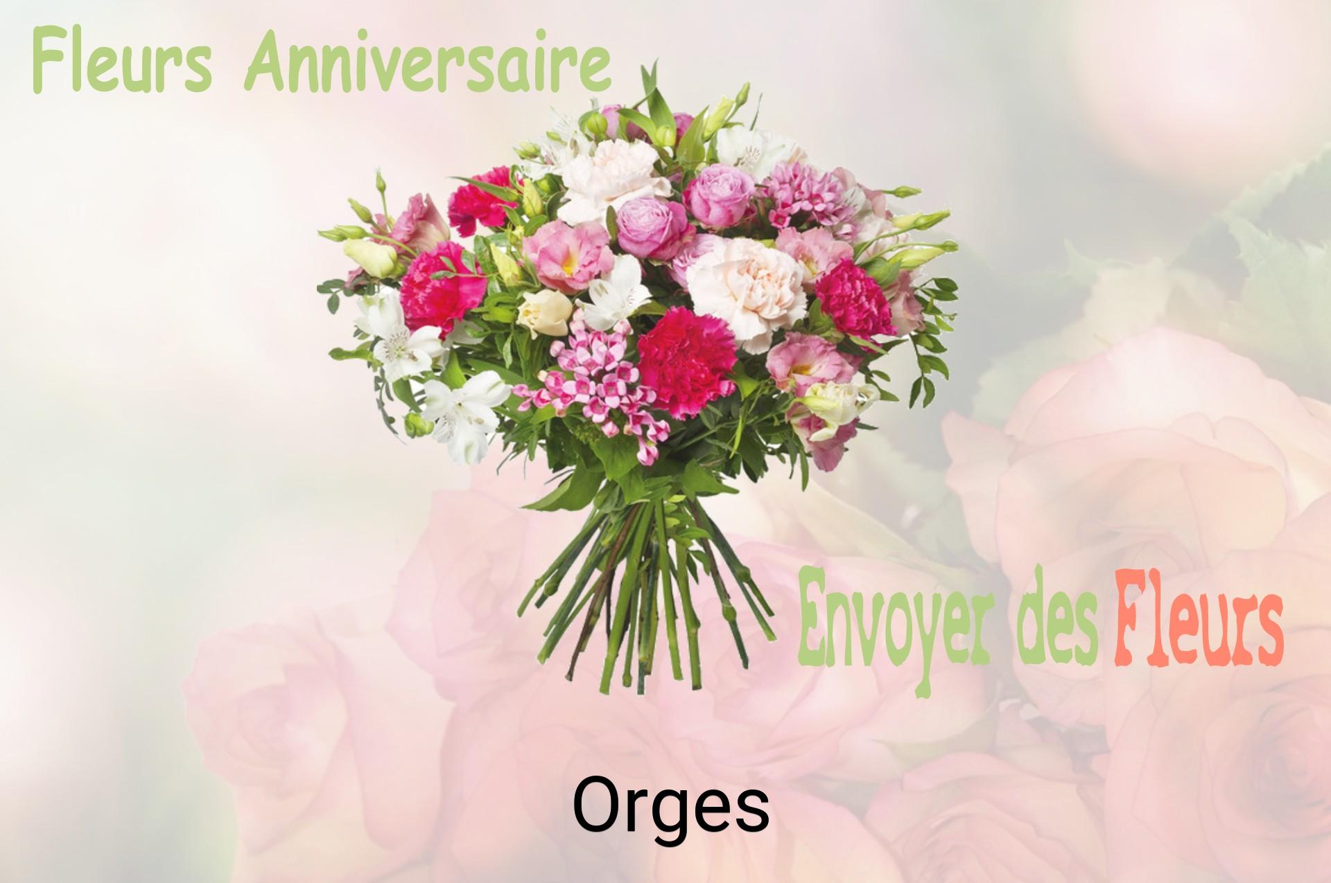 Bouquet de fleurs d’anniversaire livré à Orges